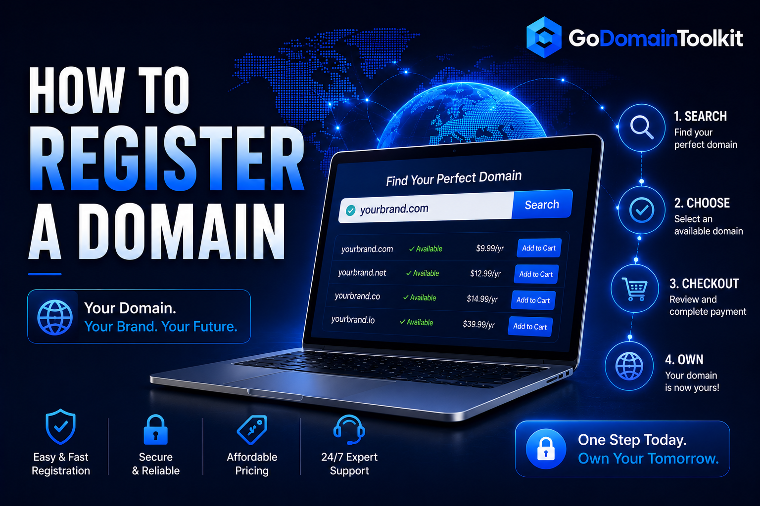 How to Register a Domain Name Step by Step